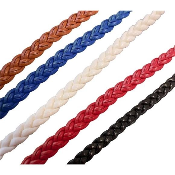 CT COTIM COYIN Women Braided Waist Belt Skinny Woven Tassel main image 5